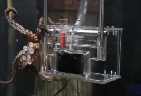 Octopus Takes Pictures of Visitors at New Zealand Aquarium (Video)