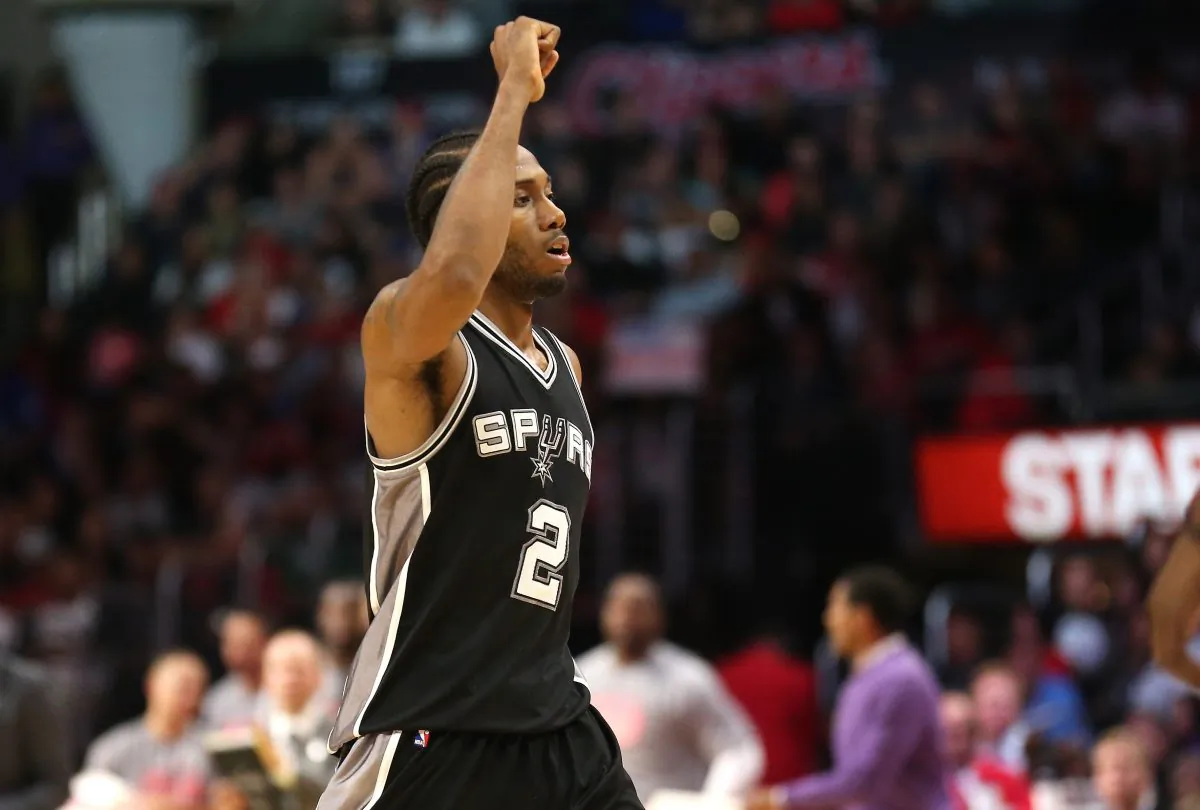 Kawhi Leonard is on pace to be the first Spur besides Tim Duncan or Tony Parker, to lead the team in scoring since the 1997-98 season. (Stephen Dunn/Getty Images) 