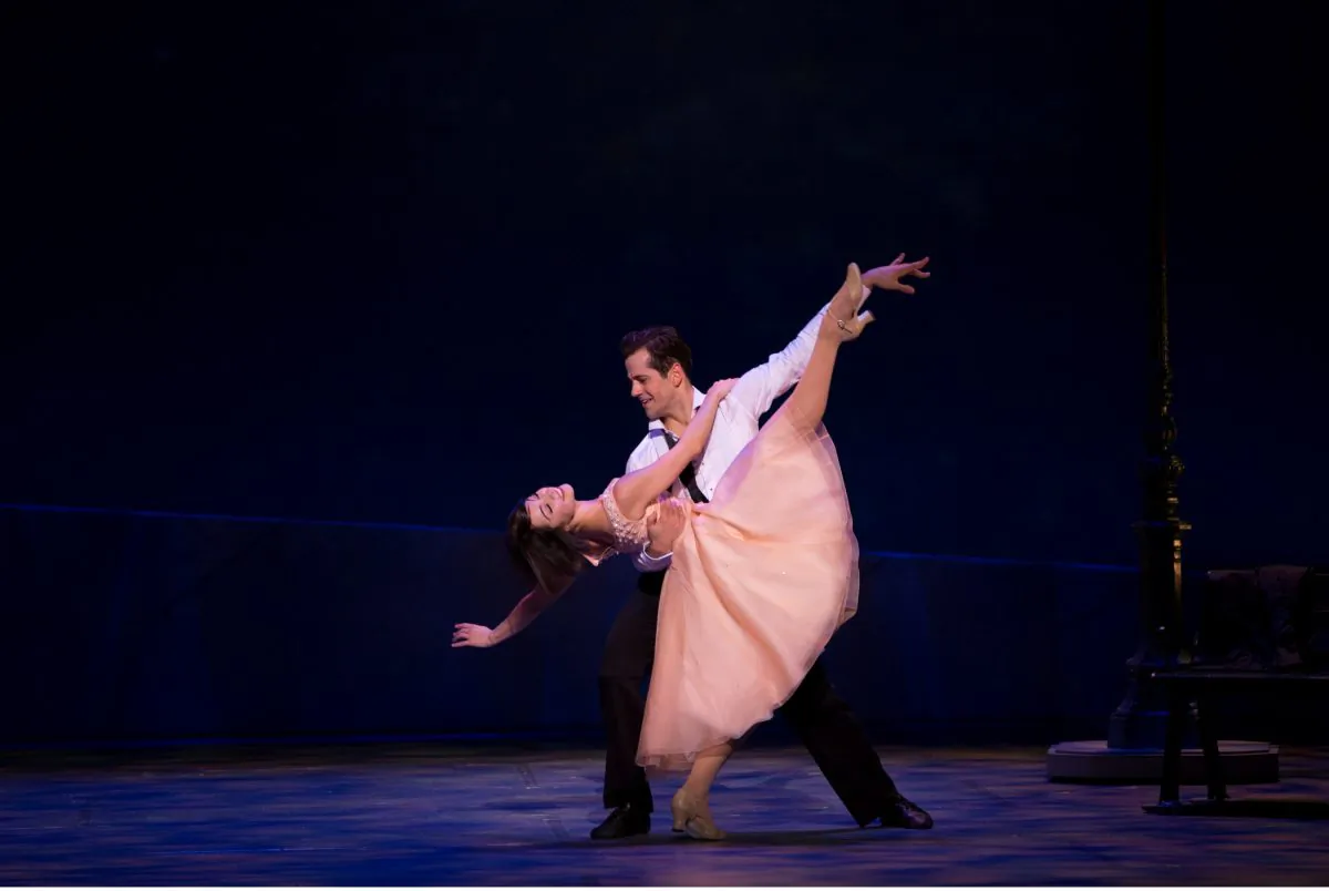 The marvelous dancers Lise Dassin and Robert Fairchild play the romantic pair in “An American in Paris.” (Angela Sterling)