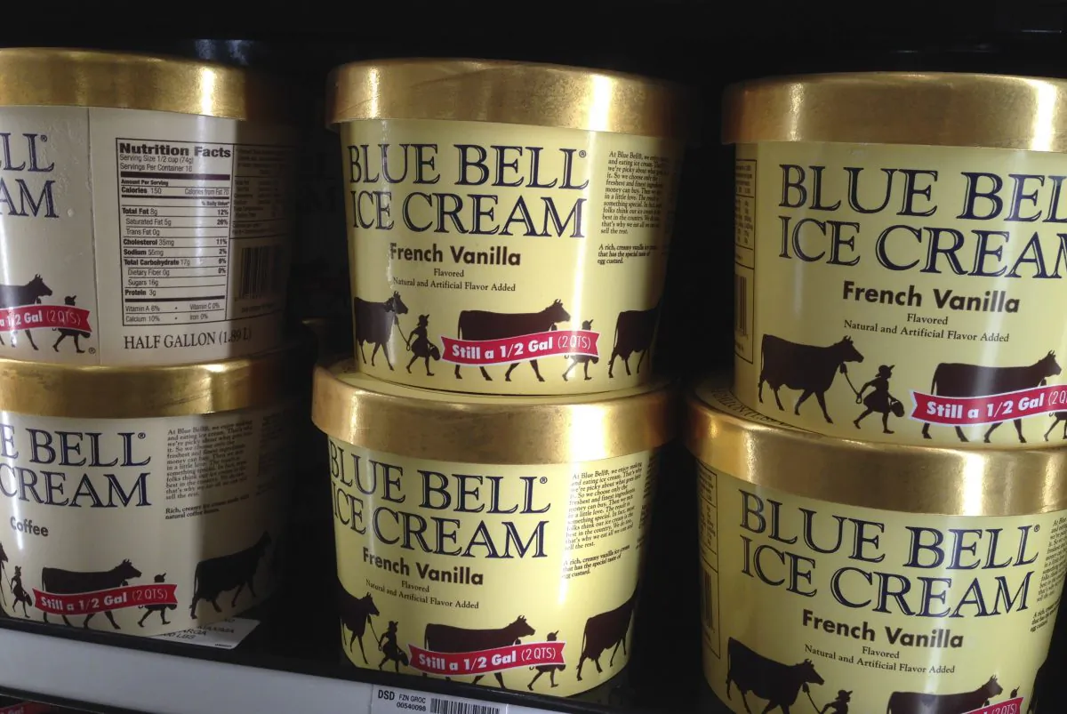 Blue Bell ice cream in a file photo. (Orlin Wagner/AP Photo)