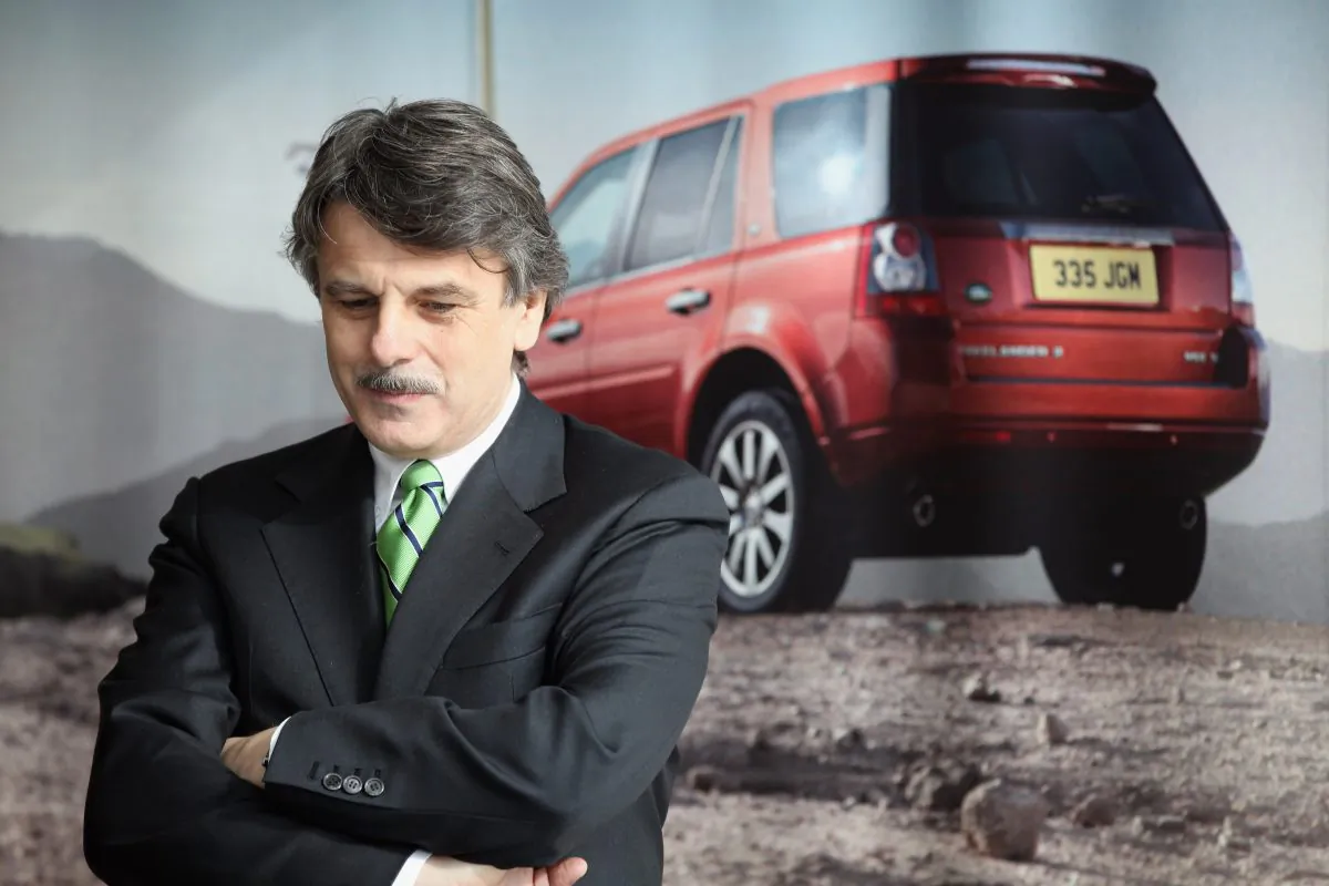 CEO of Jaguar Land Rover Ralf Speth looks on during a visit by Business Secretary Vince Cable at the Halewood assembly plant on March 2, 2011, in Halewood, England. Jaguar Land Rover will not sue a Chinese company that released a copy of the Evoque. (Christopher Furlong/Getty Images)
