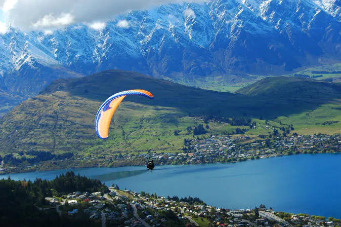 Queenstown parachute via Shutterstock*