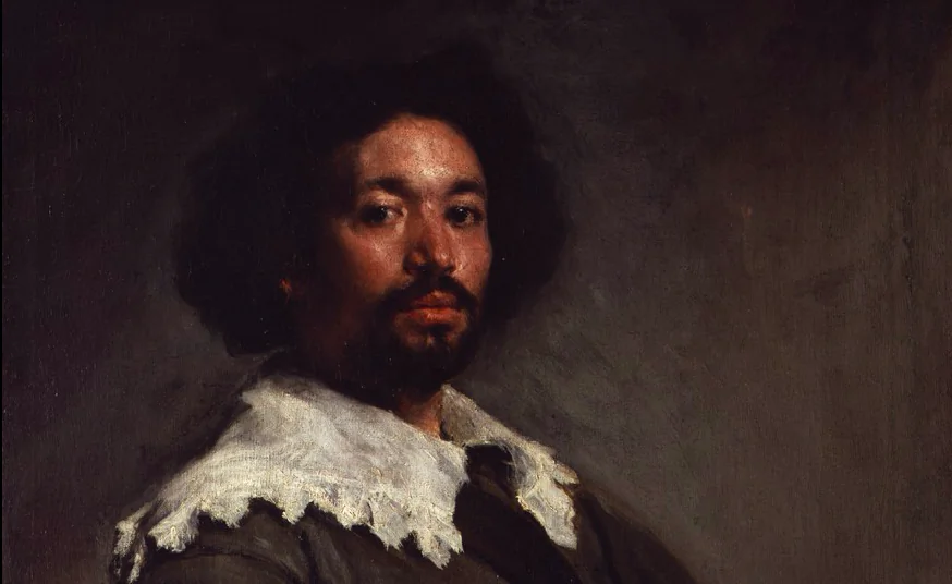 A selection from “Juan de Pareja,” 1650 by Diego  Velázquez, Spanish. Oil on linen. 32 by 27 inches. (Metropolitan Museum of Art)
