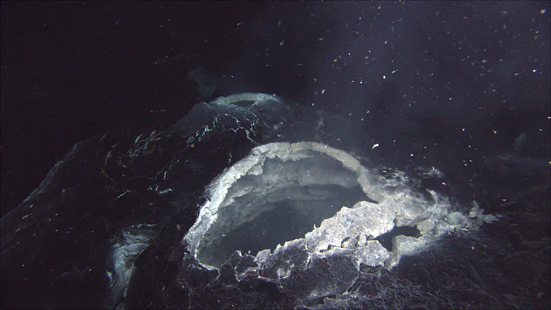 A photo fro 2012 showing a vent on Axial Seamount, an active volcano about 300 miles off the Oregon coast. (Bill Chadwick/Oregon State University)