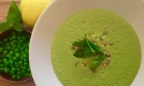 Spring Pea Soup With Avocado and Mint