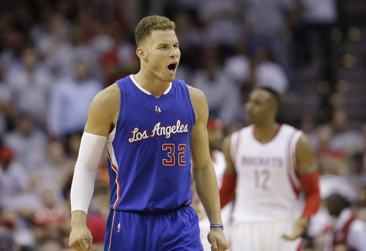Los Angeles Clippers forward Blake Griffin (C) has put up a pair of triple-doubles since point guard Chris Paul's hamstring injury. (AP Photo/David J. Phillip) 
