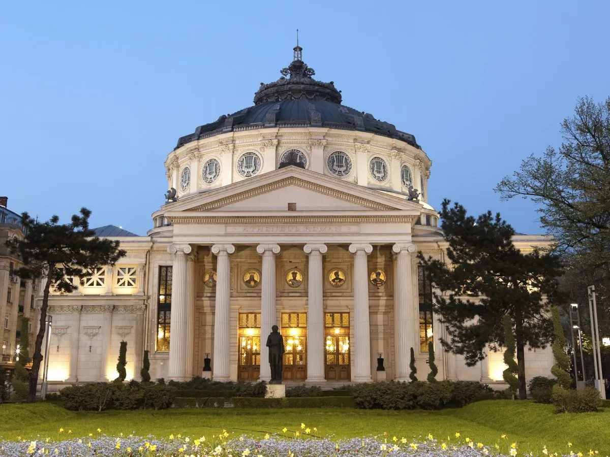 Romanian Athenaeum Of Bucarest, Romania (ollirg, iStock)