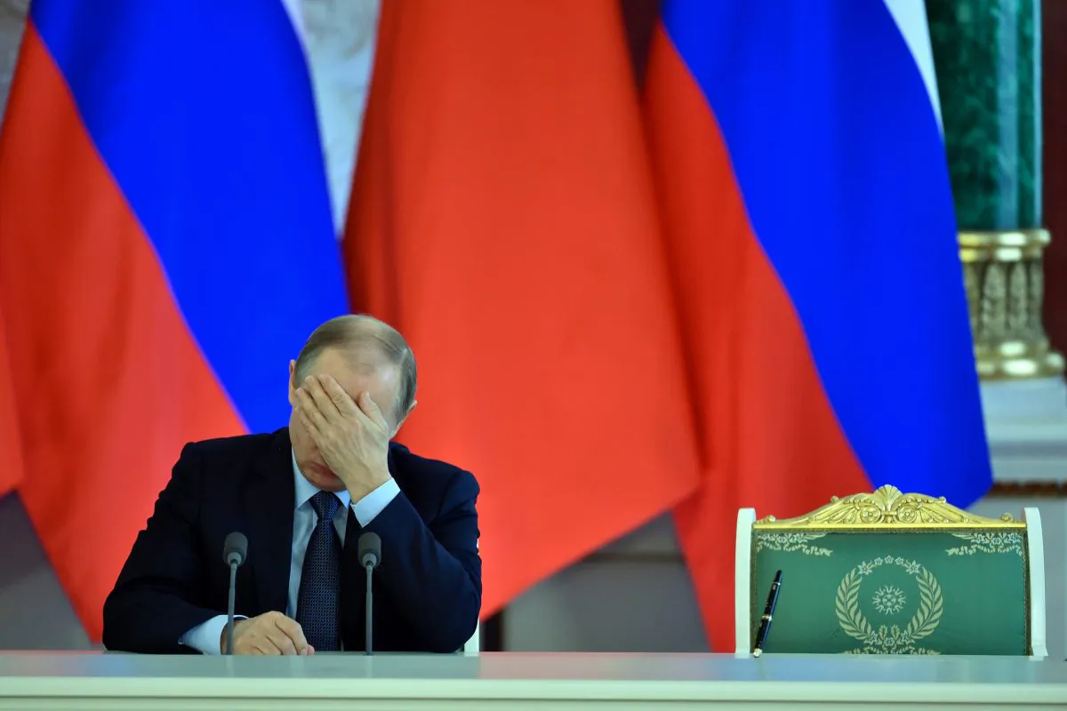 Russian President Vladimir Putin at the Kremlin in Moscow on May 8, 2015. (Kirill Kudryavtsev/AFP/Getty Images)