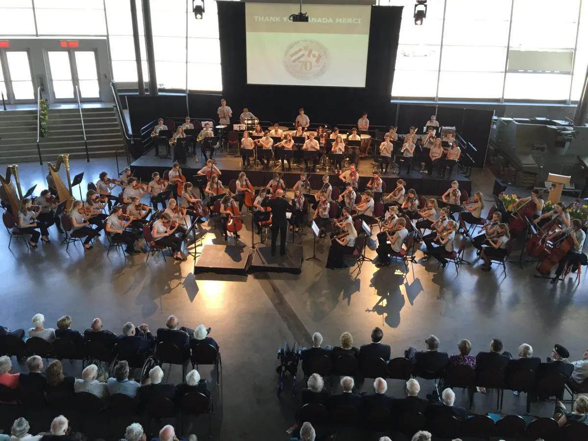 The Youth Orchestra of The Netherlands treated Canadian World War II vets to a very special private concert at the Canadian War Museum on May 7, 2015. (JeugdOrkest Nederland)
