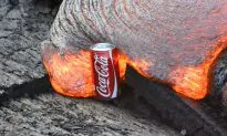 Video: Man Places a Coke Can Next to Lava