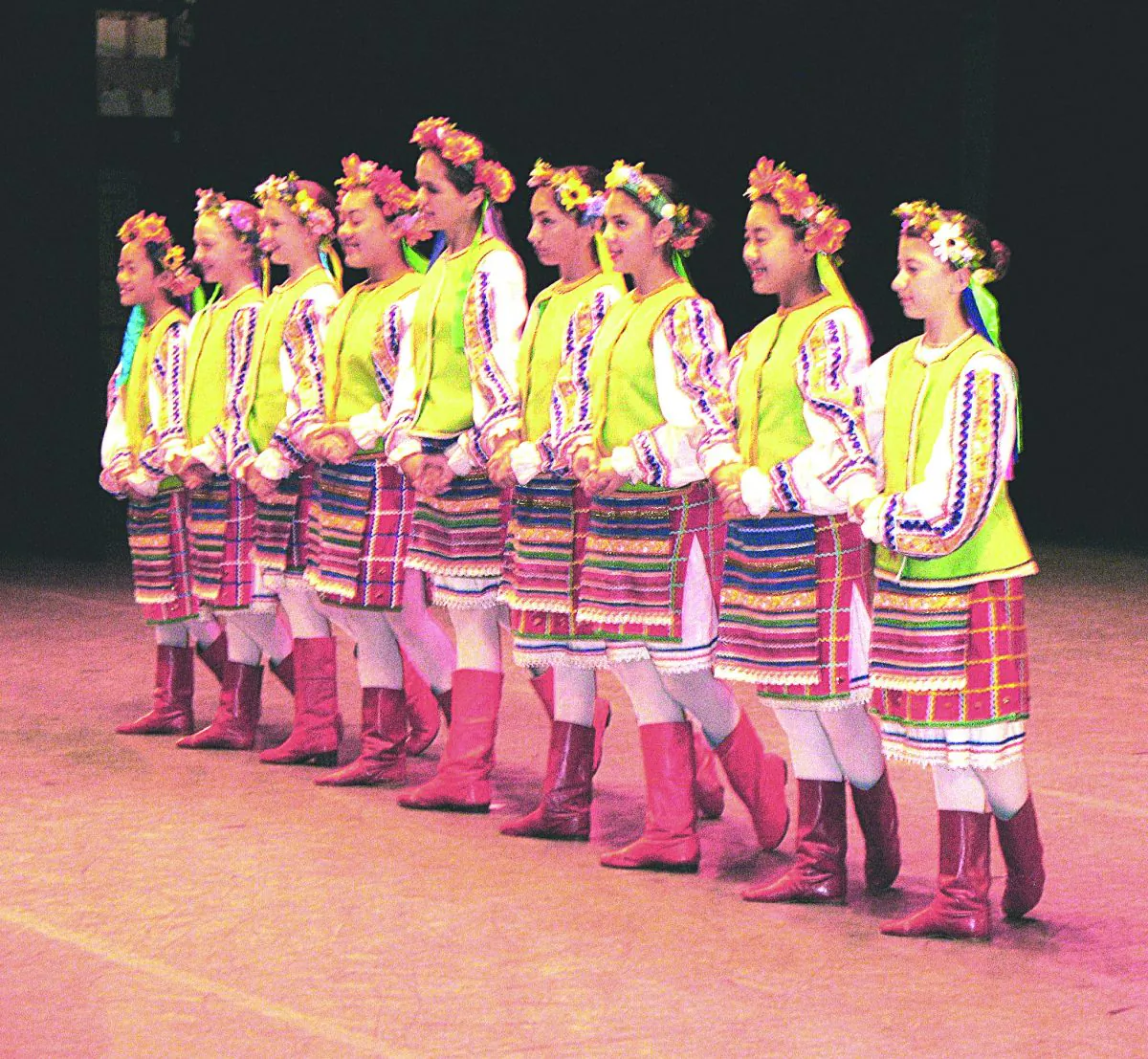 The Presidio Dance Theatre opened its annual event “Dancing Across Cultures” at the Opera House with an uplifting dance from the Ukraine. (SHERENE MELANIA/PRESIDIO DANCE THEATRE)