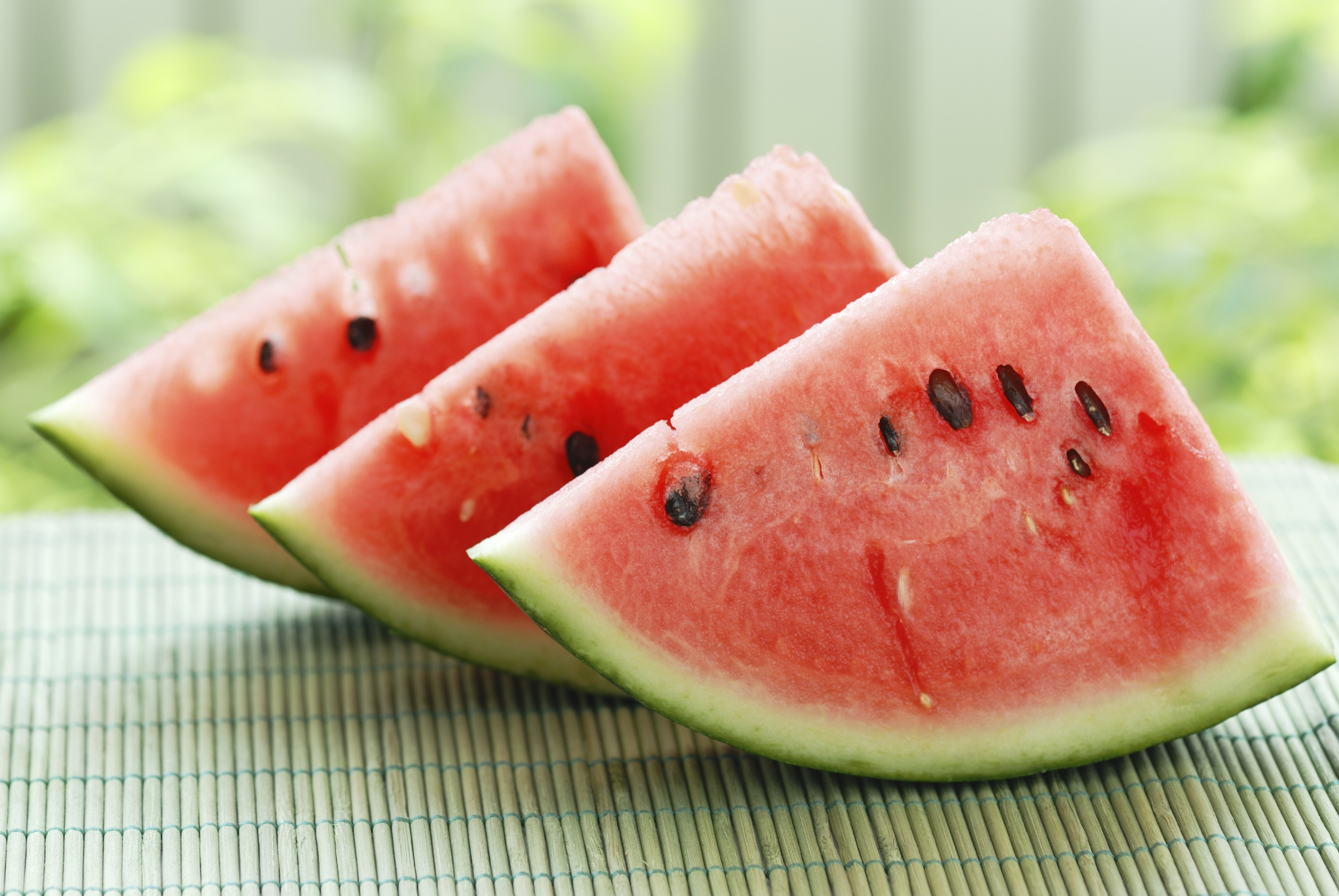 Foods with high concentrations of carotenoids like watermelon, sweet potato...