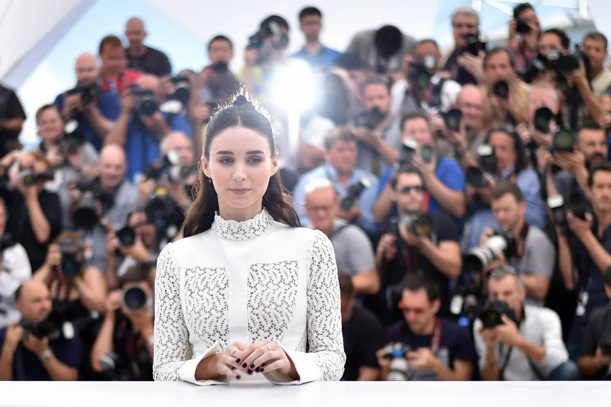 US actress Rooney Mara poses during a photocall for the film "Carol" at the 68th Cannes Film Festival in Cannes, southeastern France, on May 17, 2015.  (Bertrand Langlois/AFP/Getty Images)