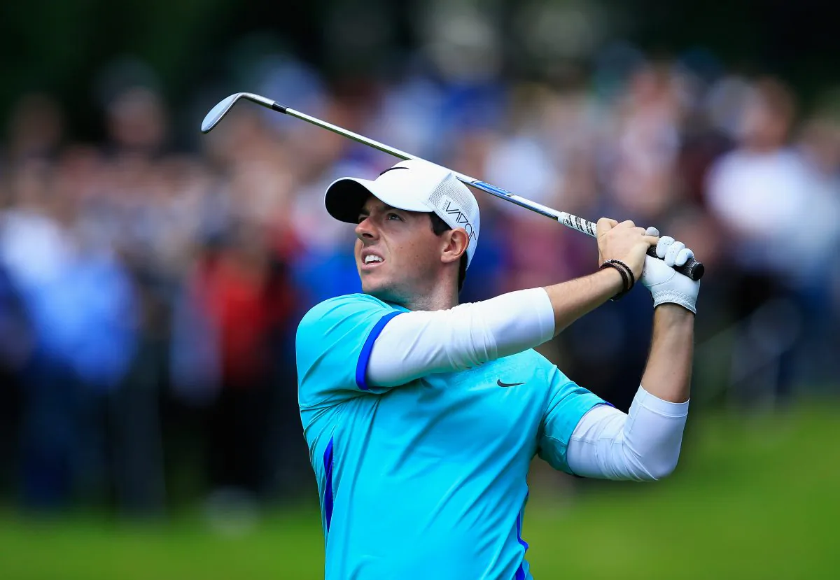 Top-ranked golfer Rory McIlroy of Northern Ireland does most of his damage with his driver. (David Cannon/Getty Images) 