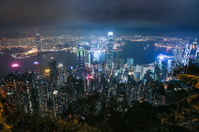 The skyline of Hong Kong seen from Victoria Peak on Nov. 9, 2014. (Benjamin Chasteen/Epoch Times)