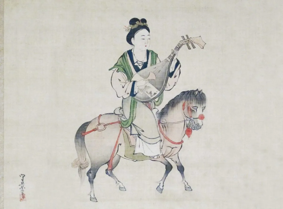 An Japanese depiction of Wang Zhaojun from Edo period. (Wikimedia Commons)