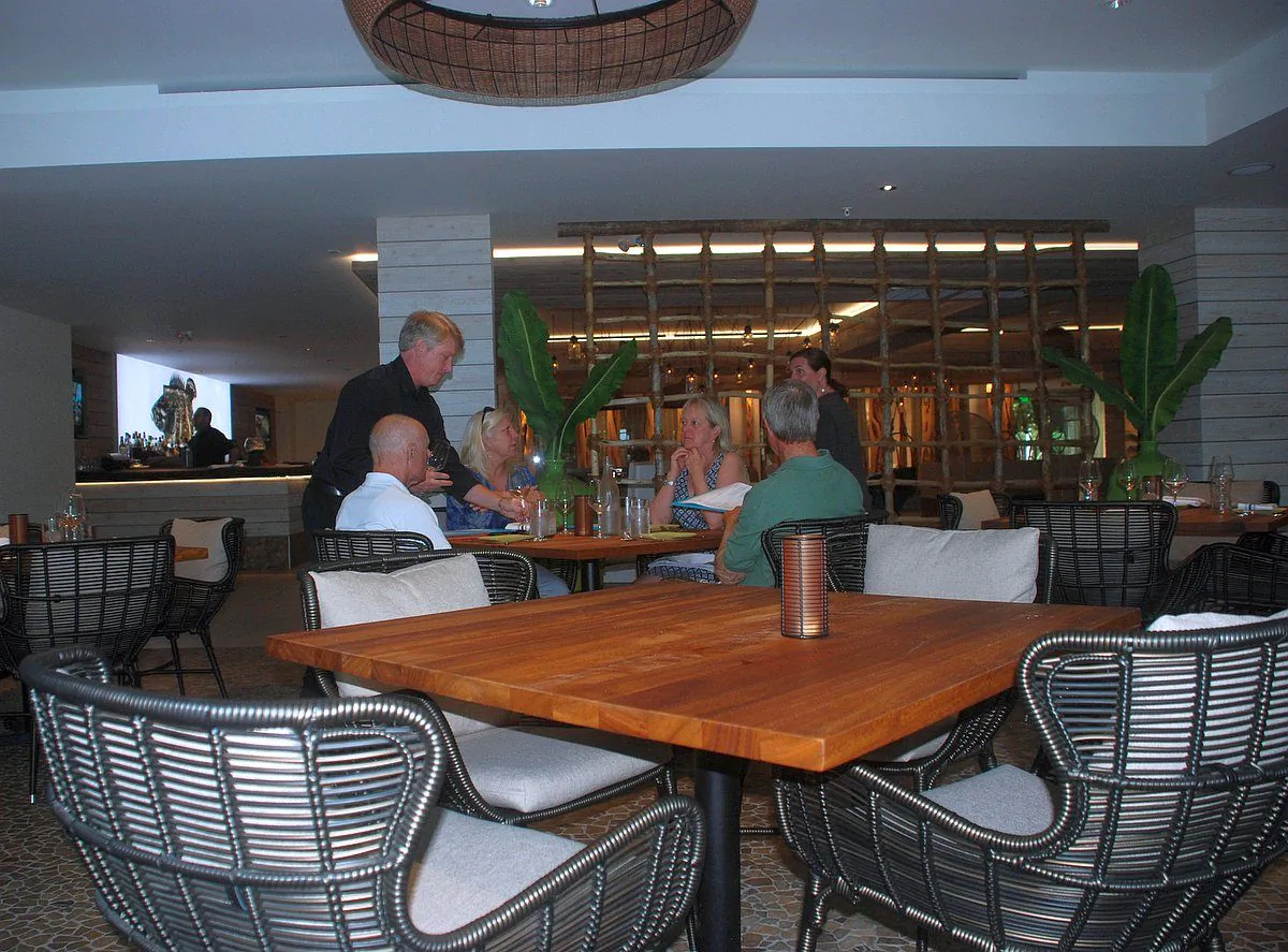 The Oltremare Restaurant on the ground floor of Amara Cay Resort in Islamorada, Florida offers comfortable dining and delicious food. (John Christopher Fine copyright 2015)
