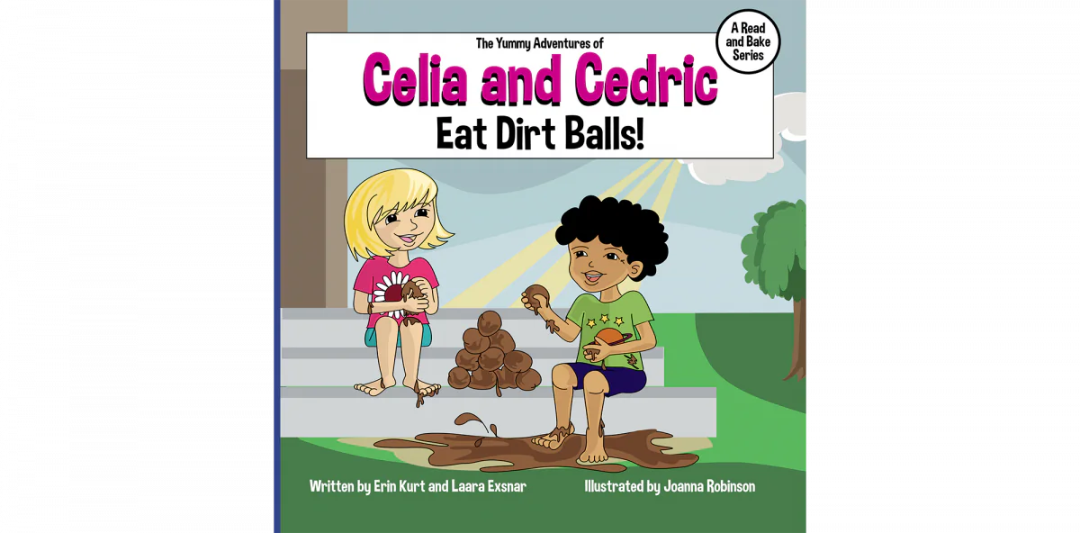 The three-book series of “The Yummy Adventures of Celia and Cedric” was launched May 1, with more books to come. (Courtesy Laara Exsnar)
