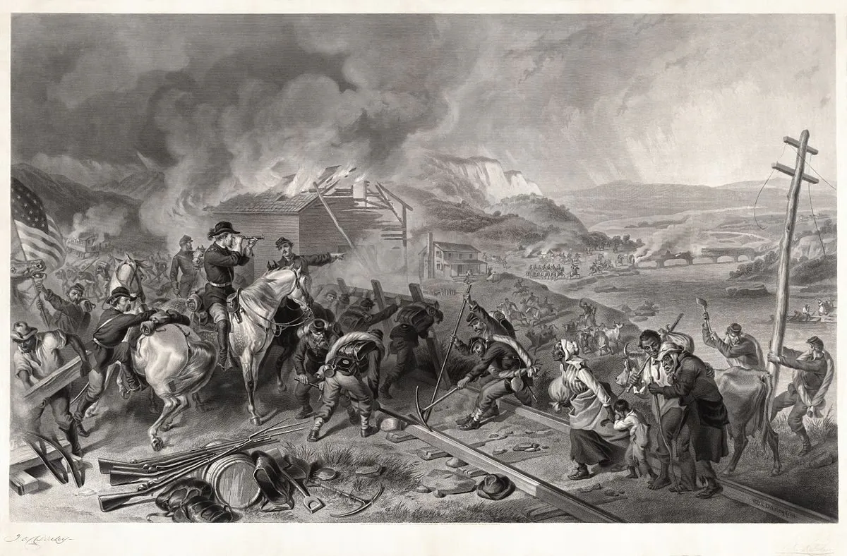 Sherman's march to the sea by Alexander Hay Ritchie. (Commons WIkimedia)