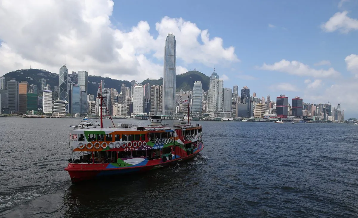 The Star Ferry crosses Hong Kong Harbour on May 31, 2013 in Hong Kong. On June 10, 2014, the CCP State Council Information Office issued a white paper that altered Hong Kong’s one-country-two-systems policy. (David Rogers/Getty Images)