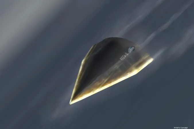 An artistic rendition of DARPA’s Hypersonic Technology Vehicle (HTV-2). The Air Force wants to develop a new hypersonic vehicle. (DARPA)
