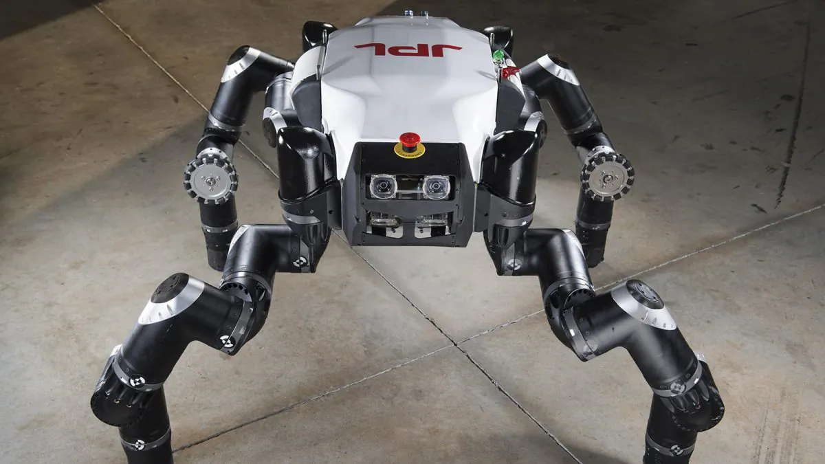 The RoboSimian was designed to do rescue mission work that are too dangerous for humans to perform. (JPL-Caltech)
