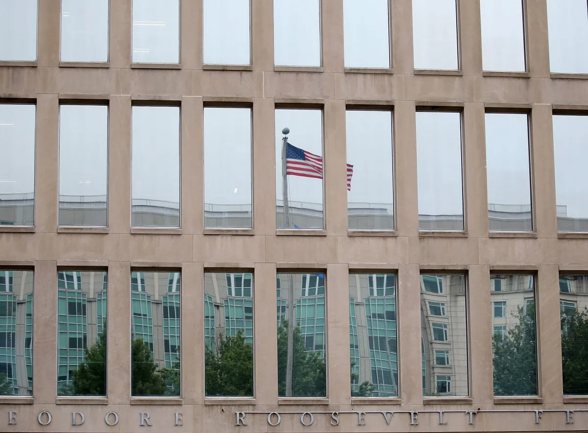 The Theodore Roosevelt Federal Building that houses the Office of Personnel Management headquarters is shown June 5, 2015 in Washington, DC. U.S. (Mark Wilson/Getty Images)
