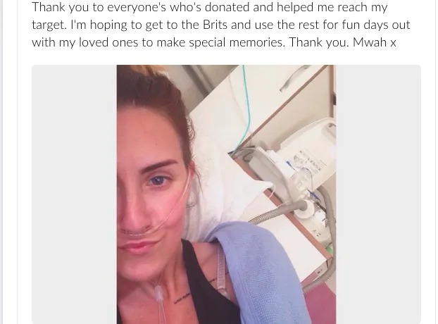Channan Petrides from her GoFundMe campaign page. 