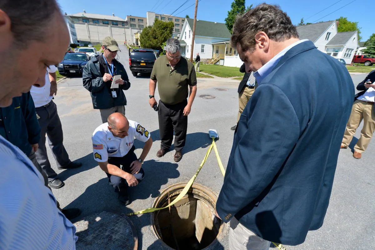 Governor Cuomo tours Dannemora correctional facility where two inmates escaped this Saturday, June 6 2015, Dannemora. (Darren McGee/Office of the New York State Governor)