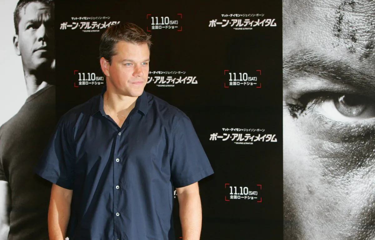 Matt Damon promoting his film "The Bourne Ultimatum," in Tokyo on Oct. 18, 2007. (AP Photo/Koji Sasahara)