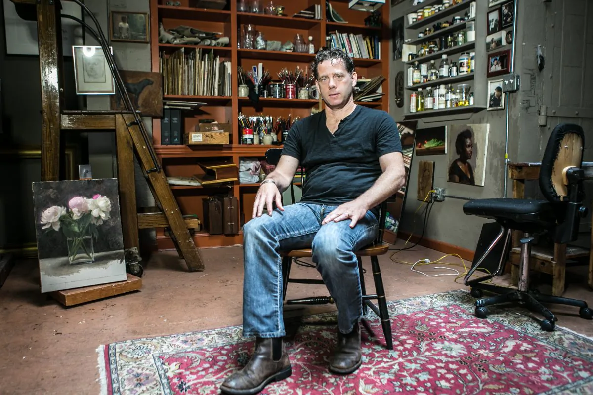Jacob Collins, artist and founder of the Grand Central Atelier in his home studio on the Upper East Side of New York City on May 19, 2015. (Benjmain Chasteen/Epoch TImes)