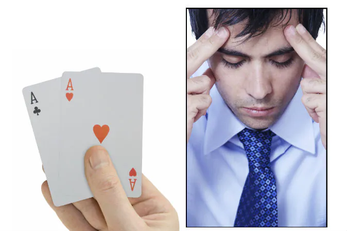 Playing cards (TPopova/iStock) Man concentrating (Loooby/iStock) 