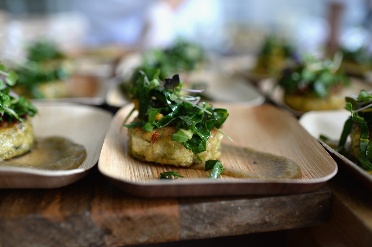 Food on display at the Farm To Table Brunch presented by Whole Foods Market in Miami Beach, Florida, Feb. 22, 2015. (Dylan Rives/Getty Images for SOBEWFF)