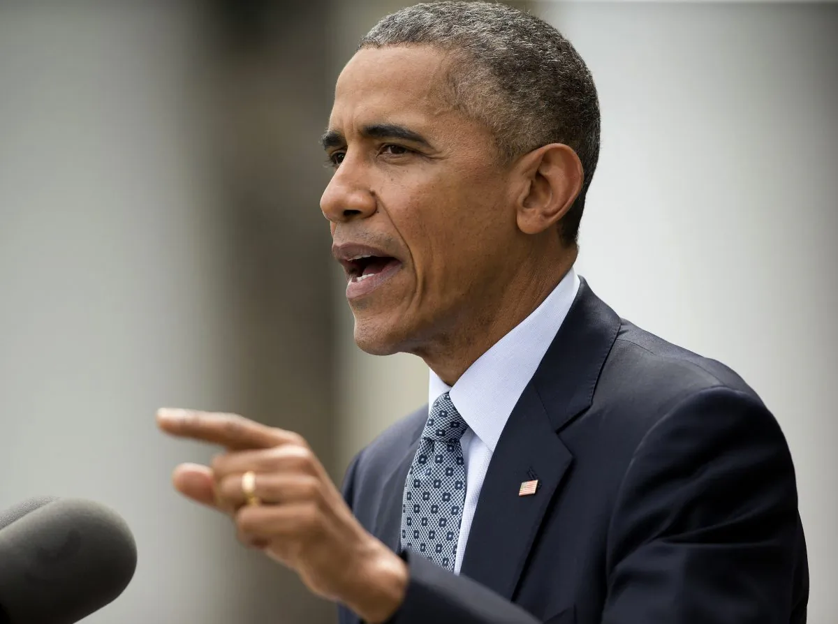 President Obama speaks in the Rose Garden of the White House in Washington on April 2, 2015. The framework nuclear deal sealed by world powers and Iran leaves major questions: Could Iran cheat? Possibly. Would the U.S. or anyone else be able to respond in time? In theory, yes. Are they prepared to use military force? Questionable. (AP/Pablo Martinez Monsivais)