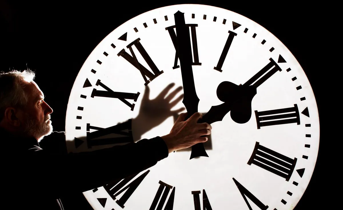 Looking at time from a different angle. (Jeff J Mitchell/Getty Images)