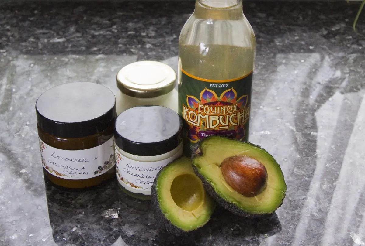 Make a moisturiser using natural ingredients, with a splash of kombucha to raise the acidity. (Annette Miller/Equinox Kombucha)
