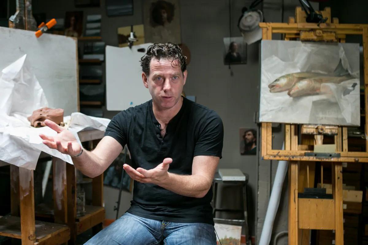 Jacob Collins, artist and founder of the Grand Central Academy, in his home on the Upper East Side of Manhattan on May 19, 2015. (Benjamin Chasteen/Epoch TImes)
