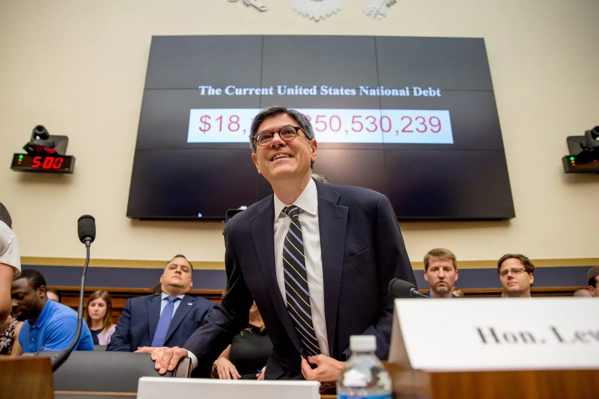 Treasury Secretary Jacob Lew arrives on Capitol Hill in Washington, Wednesday, June 17, 2015.  (AP Photo/Andrew Harnik)
