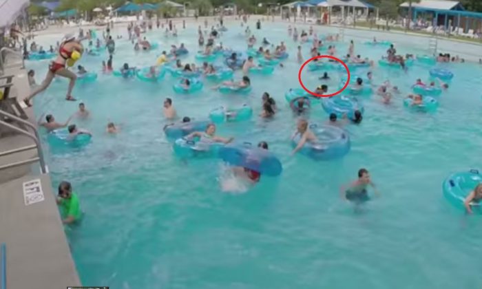 This Photo Shows A Normal Crowded Pool But Lifeguard Sees Something Totally Terrifying The