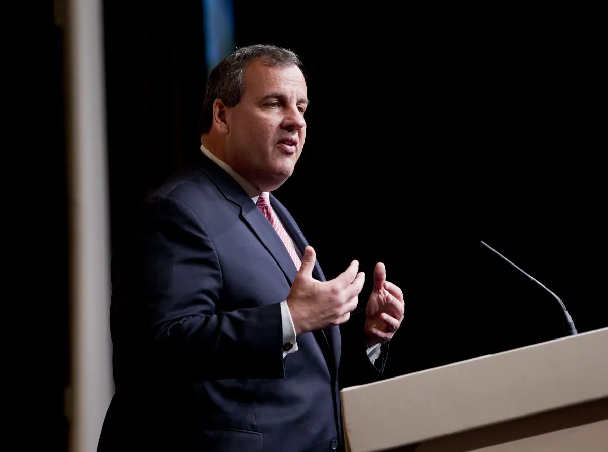 New Jersey Gov. Chris Christie speaks at the Road to Majority 2015 convention in Washington, Friday, June 19, 2015.