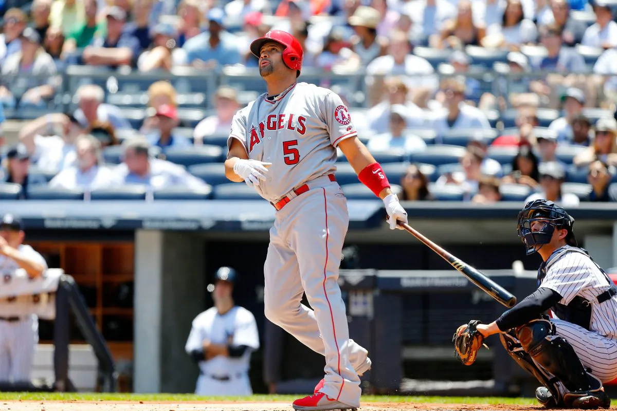 Albert Pujols of the Los Angeles Angels of Anaheim has been back to his old MVP self in June. (Jim McIsaac/Getty Images) 