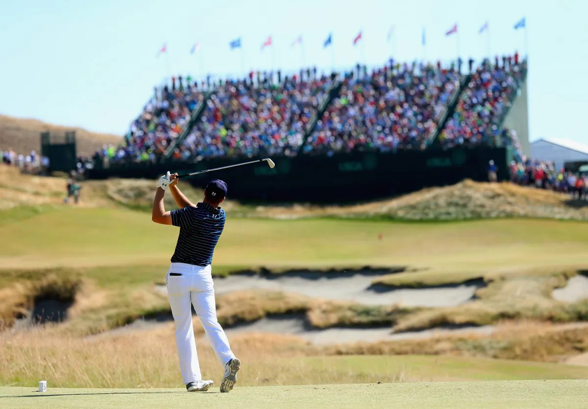 Jordan Spieth won his second straight major—the U.S. Open at Chambers Bay. (Andrew Redington/Getty Images)