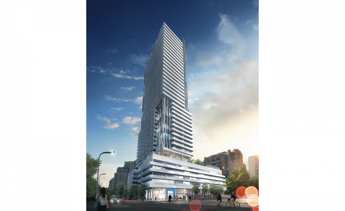 150 Redpath will rise 38 storeys and offer amenities such as a fitness facility, a games room lounge with golf simulator, a bar equipped with taps, a pool, a secluded fire pit retreat, a party room, a spa, and an on-site 24-hour diner. 