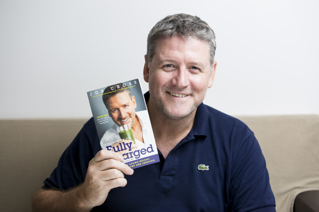 Joe Cross, filmmaker, entrepreneur, author and wellness advocate talks about his life and work at a hotel in SoHo, New York, on June 24, 2015. (Samira Bouaou/Epoch Times)
