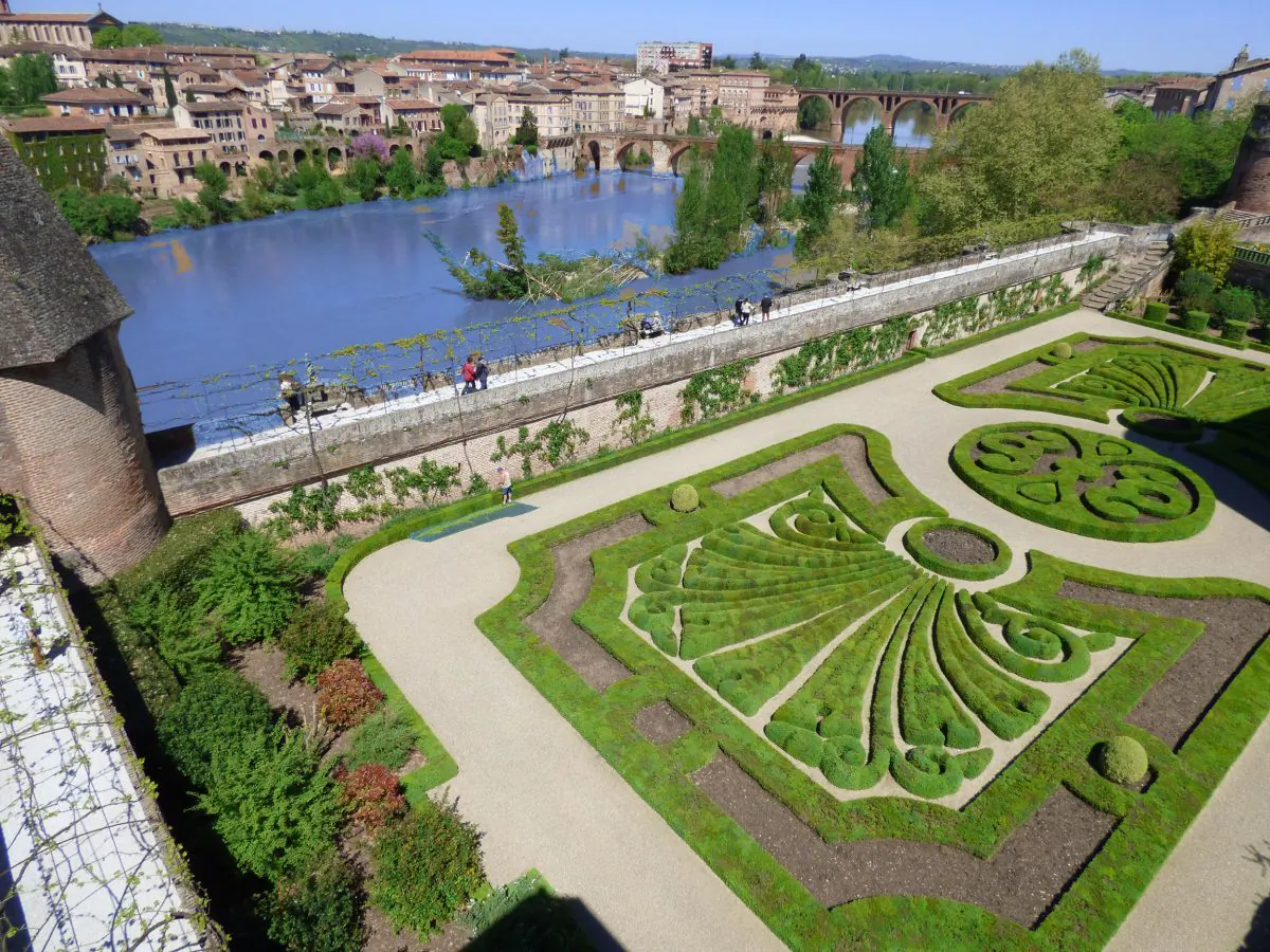 The famed topiary gardens at the Toulouse-Lautrec Museum are a masterwork of French formal topiary design. (Barbara Angelakis)