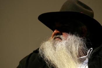 Aboriginal Leader and human rights advocate Patrick Dodson says he is humbled by winning the Sydney Peace Prize. (Lisa Maree Williams/Getty Images)