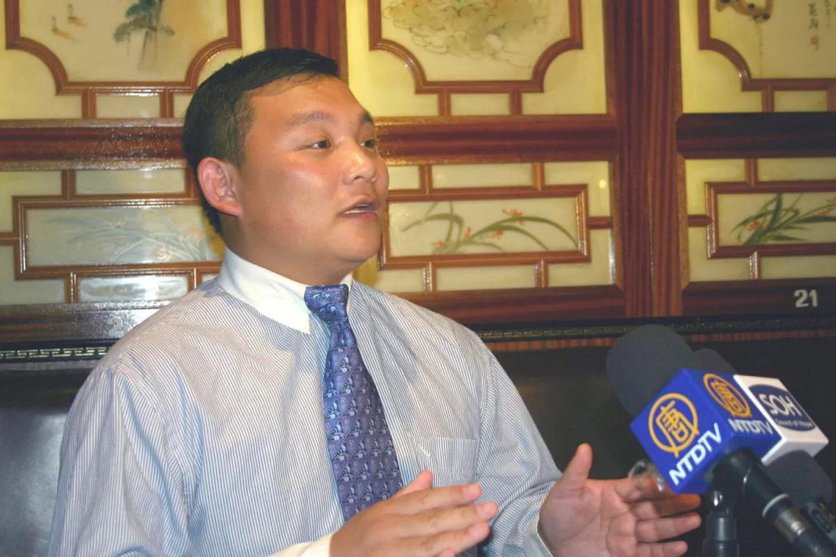 Mr. Zhang Jian, chairman of the China Democratic Front (France) (Zhang Yu/The Epoch Times)