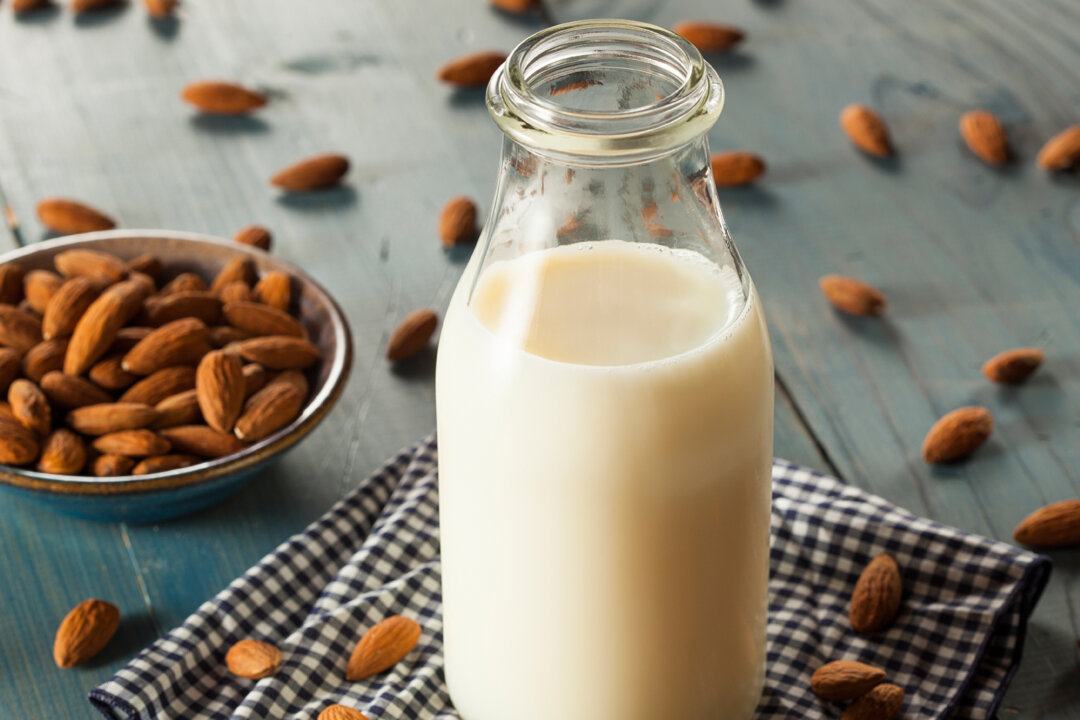A stock photo of almond milk (bhofack2/iStock)