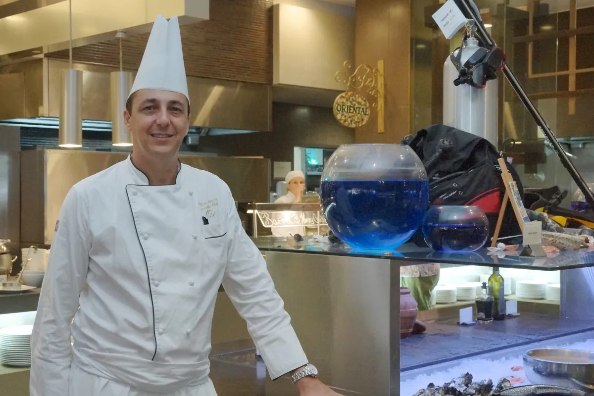 Executive Chef Patrice Falantin at Sofitel's Thyme2 Restaurant, February 2015. (Nelson Huang/NTD Television) 