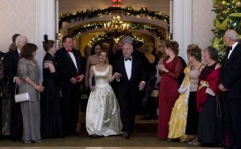 Austrian Ambassador to the United States, Christian Prosl, leads the dignitaries into the ballroom.  (Lisa Fan/The Epoch Times)
